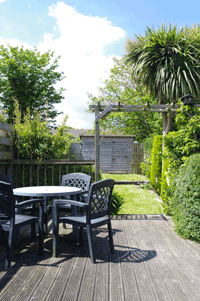 bbq, deck and cornwall holiday sun